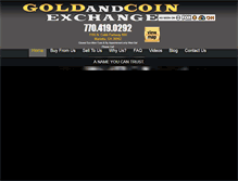 Tablet Screenshot of goldandcoinexchange.com